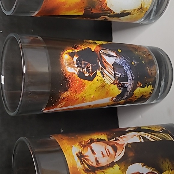 Star Wars Character Glass Set 2011 Set Of 4 - Picture 5 of 11